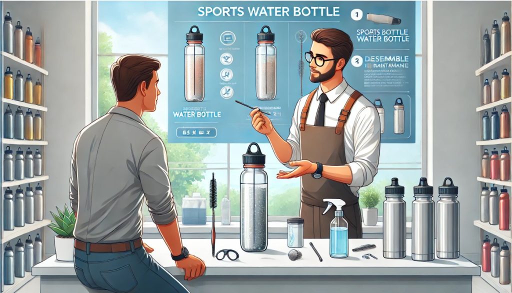 Providing Instructions on Proper Water Bottle Care and Maintenance